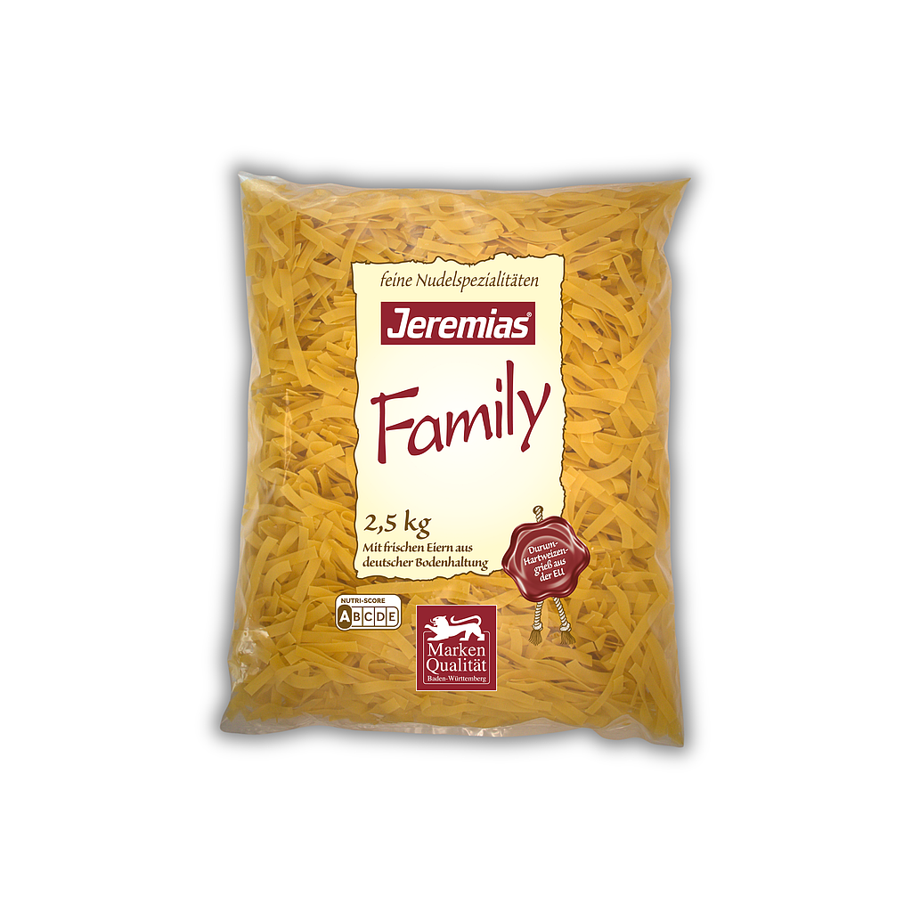 Bandnudeln 8mm, Family 2.5kg