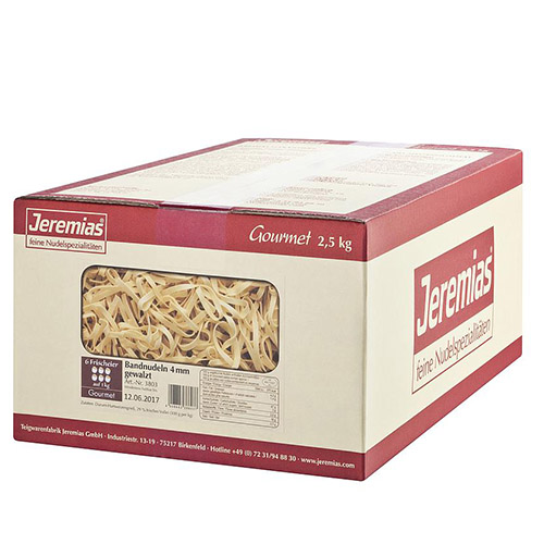 Bandnudel 4mm gewalzt, Gourmet 2.5kg