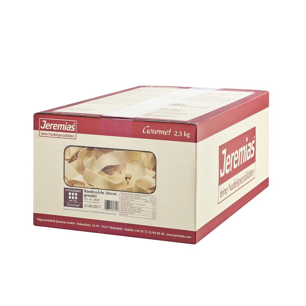 Bandnudeln 20mm gewalzt, Gourmet 2.5kg