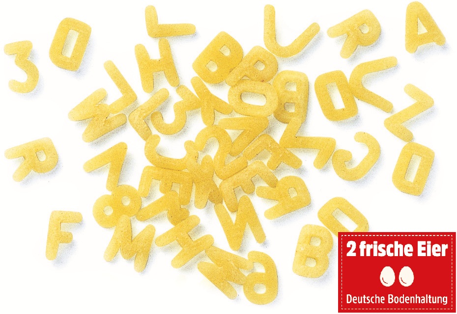 Suppen-Buchstaben, Großküchen 10kg